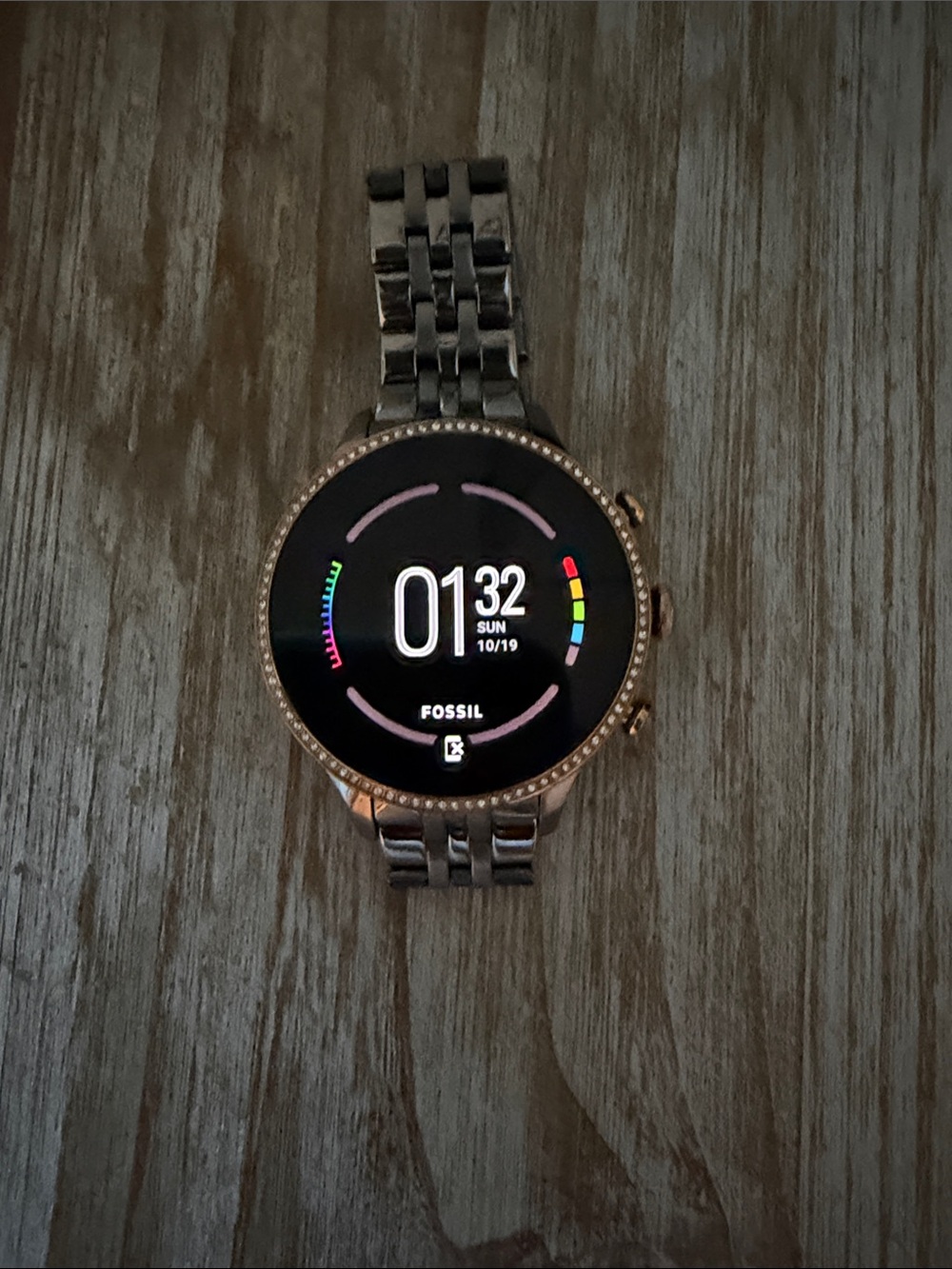 Fossil Gen 6 Rose Gold Touchscreen Smartwatch with Metal Link Band